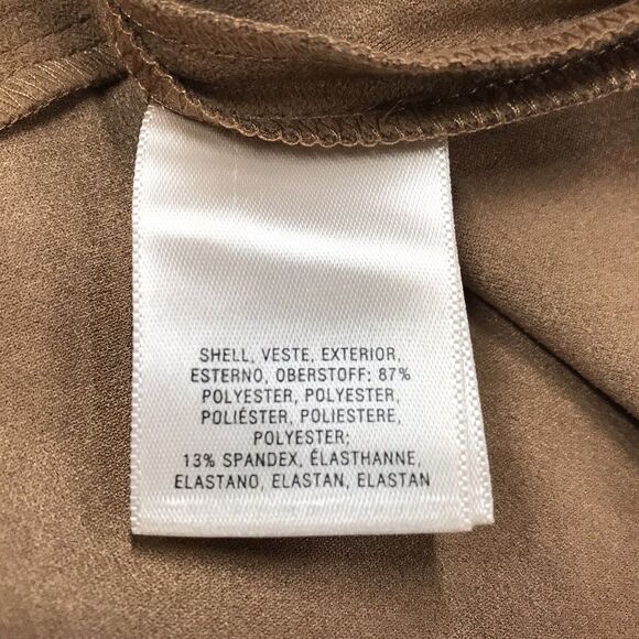 ANTHROPOLOGIE Akemi Kin Skirt Women 0 (26x36) Mocha Faux Suede Tulip Belt Pleat - Picture 11 of 12